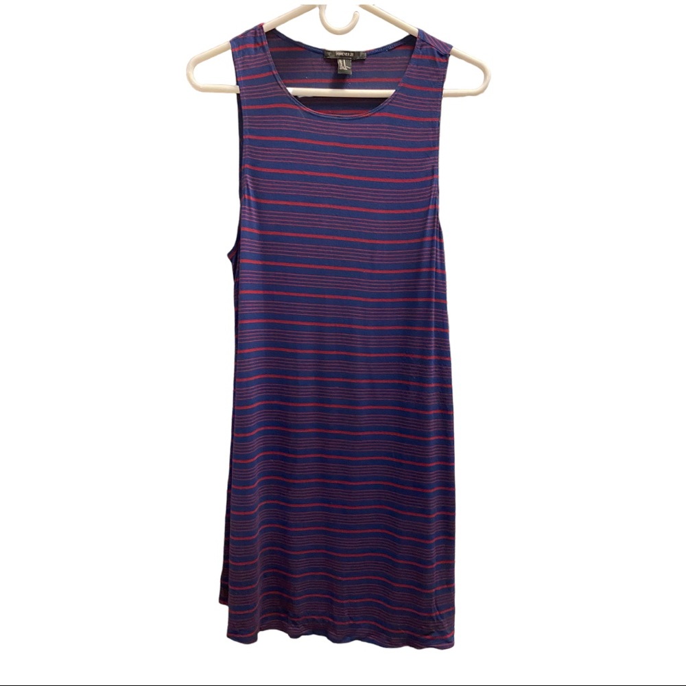 Cute striped tank dress M